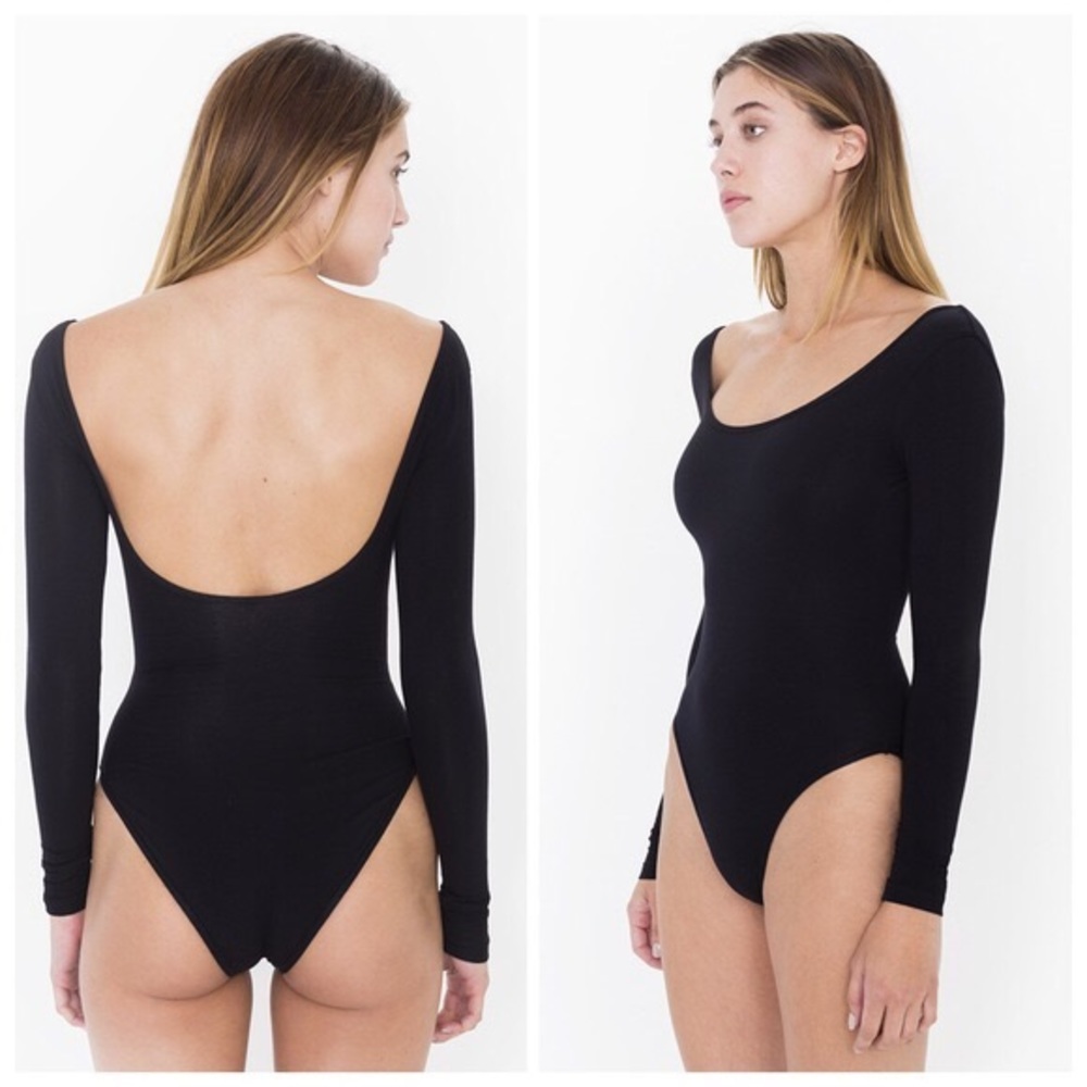 American apparel small black longsleeve bodysuit